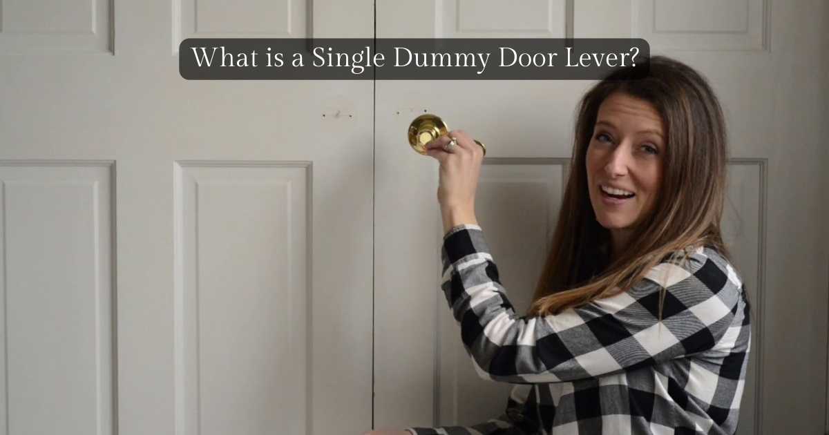 What does a dummy door handle mean